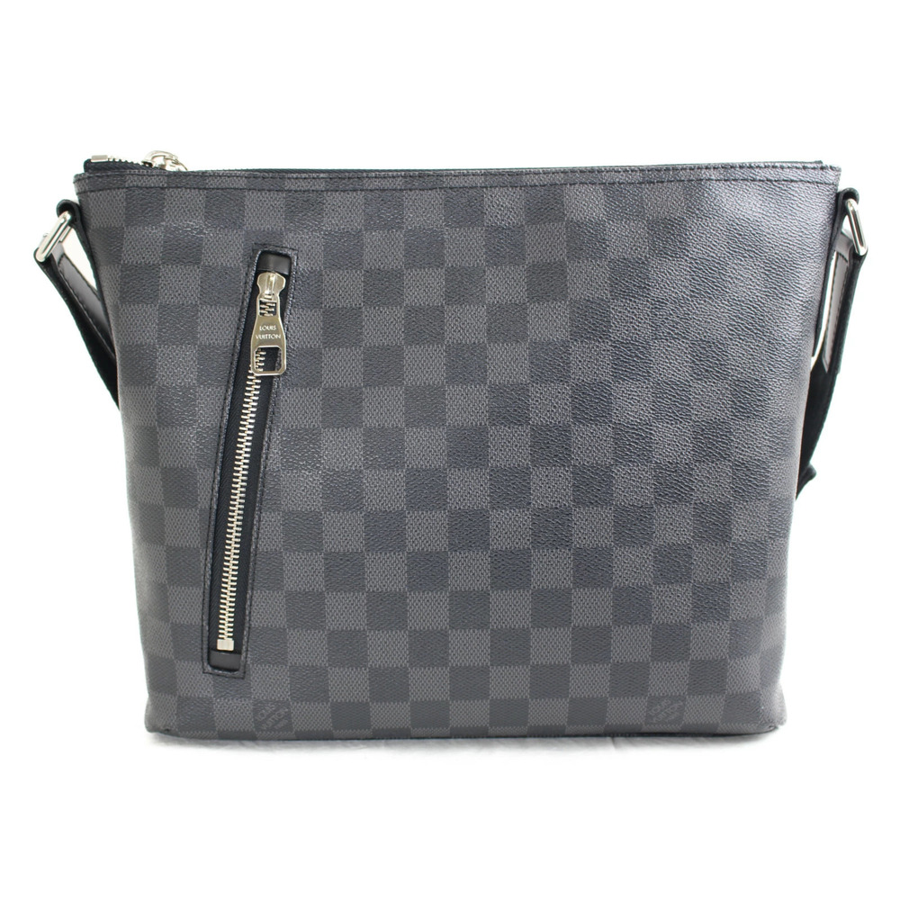 LOUIS VUITTON Mick Damier Graphite Black Gray Canvas Shoulder Bag Messenger LV